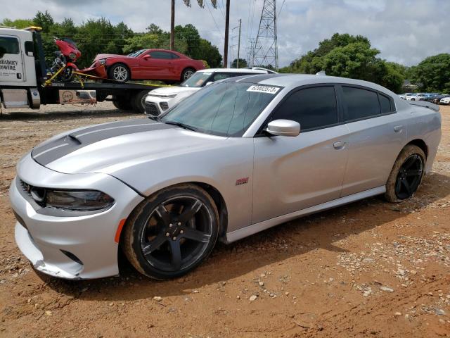 2C3CDXGJXKH687063 - 2019 DODGE CHARGER SCAT PACK SILVER photo 1