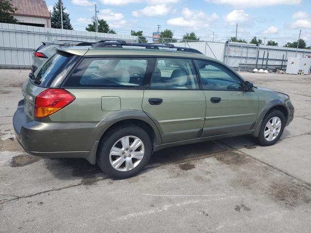 4S4BP61C157311110 - 2005 SUBARU LEGACY OUTBACK 2.5I GREEN photo 3