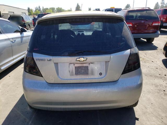 KL1TD62635B345015 - 2005 CHEVROLET AVEO BASE Gümüş foto 6