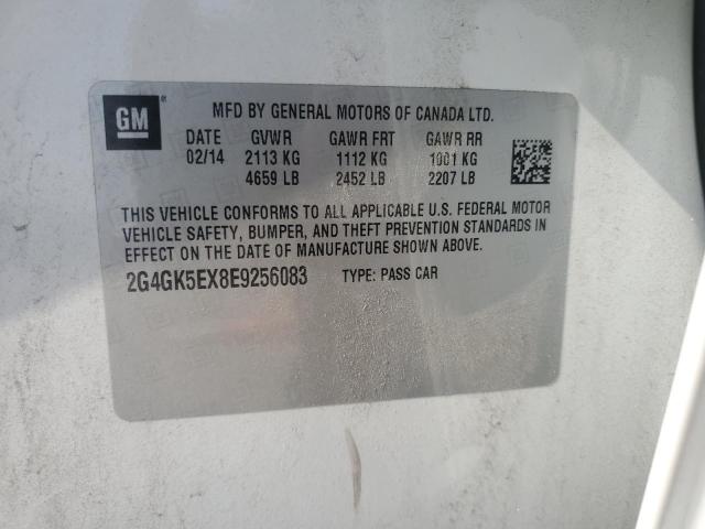 2G4GK5EX8E9256083 - 2014 BUICK REGAL 白色 照片 12