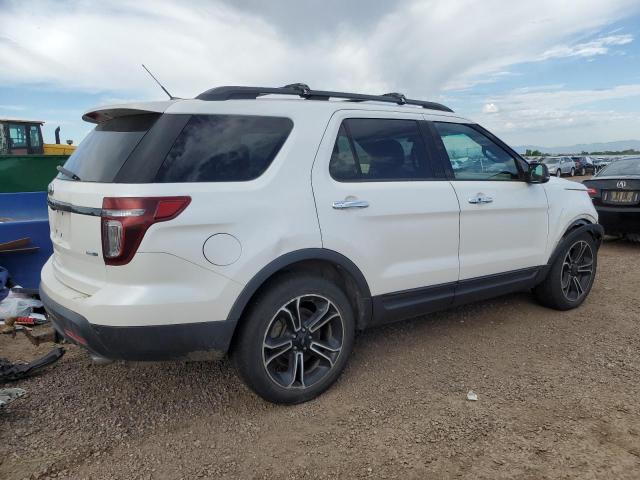 1FM5K8GT6EGC46687 - 2014 FORD EXPLORER SPORT WHITE photo 3