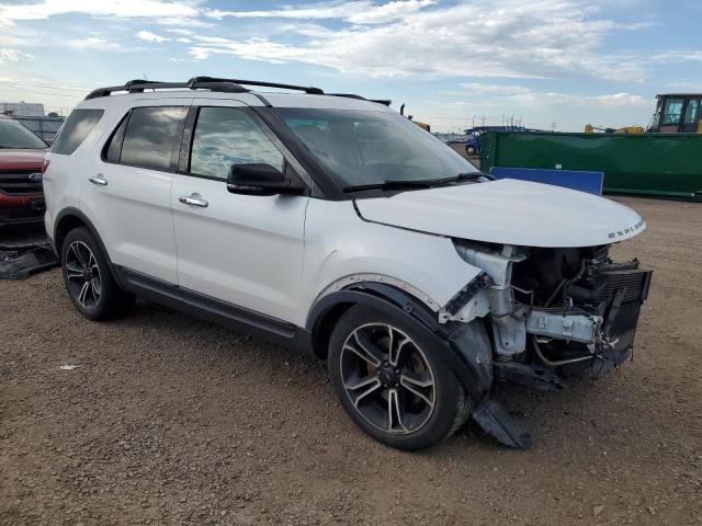 1FM5K8GT6EGC46687 - 2014 FORD EXPLORER SPORT WHITE photo 4