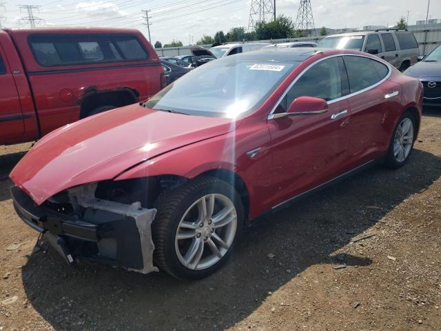 5YJSA1H10EFP41895 - 2014 TESLA MODEL S 红色 照片 1