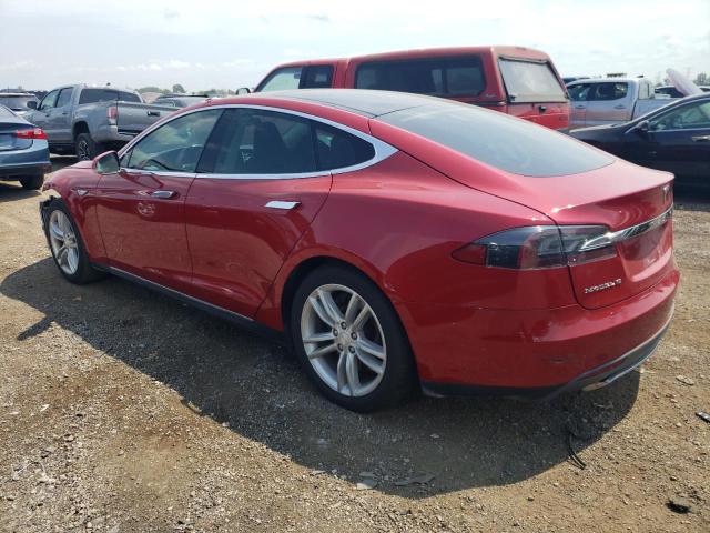 5YJSA1H10EFP41895 - 2014 TESLA MODEL S 红色 照片 2