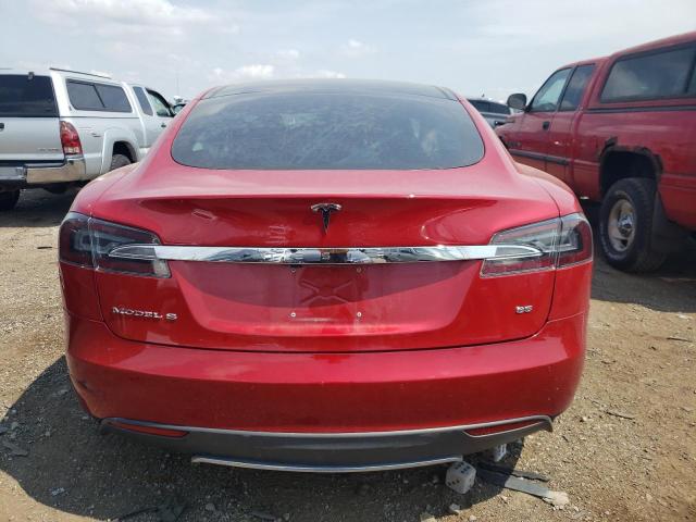 5YJSA1H10EFP41895 - 2014 TESLA MODEL S 红色 照片 6