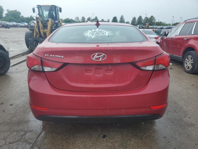 KMHDH4AE2FU413997 - 2015 HYUNDAI ELANTRA SE RED photo 6