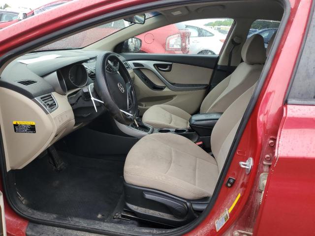 KMHDH4AE2FU413997 - 2015 HYUNDAI ELANTRA SE RED photo 7