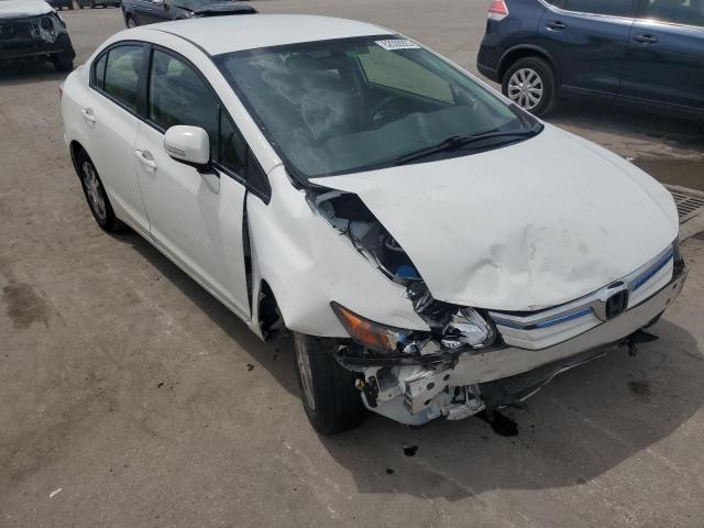 JHMFB4F31CS008631 - 2012 HONDA CIVIC HYBRID L WHITE photo 4