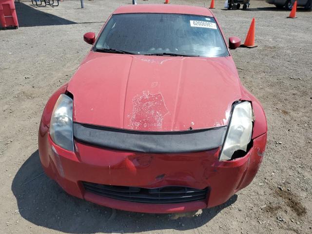 JN1AZ34DX5M605784 - 2005 NISSAN 350Z COUPE RED photo 5