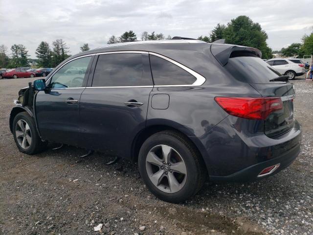 5FRYD3H22GB002096 - 2016 ACURA MDX GRAY photo 2