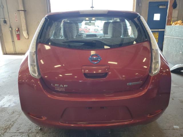 JN1AZ0CP5CT020494 - 2012 NISSAN LEAF SV RED photo 6