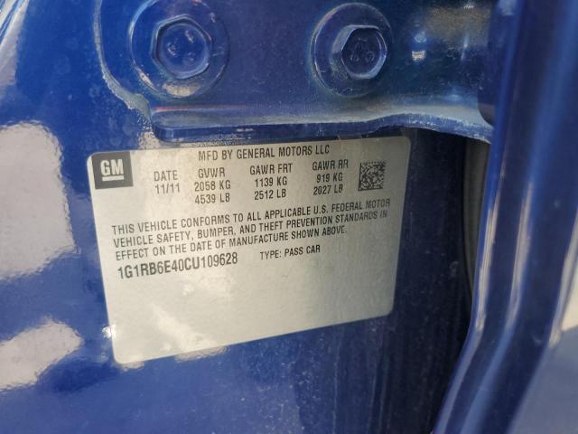 1G1RB6E40CU109628 - 2012 CHEVROLET VOLT 蓝色 照片 12