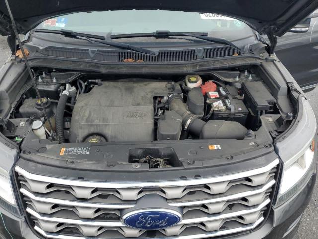 1FM5K8D87HGD65949 - 2017 FORD EXPLORER XLT ნაცრისფერი ფოტო 12