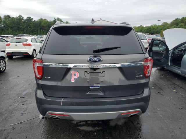 1FM5K8D87HGD65949 - 2017 FORD EXPLORER XLT ნაცრისფერი ფოტო 6