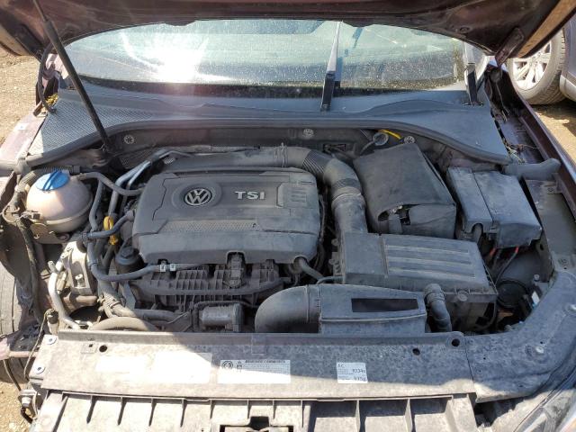 1VWBT7A36EC068811 - 2014 VOLKSWAGEN PASSAT SE MAROON photo 11
