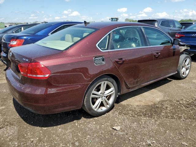1VWBT7A36EC068811 - 2014 VOLKSWAGEN PASSAT SE MAROON photo 3
