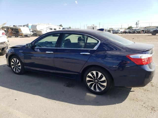 1HGCR6F39FA002938 - 2015 HONDA ACCORD HYBRID BLUE photo 2