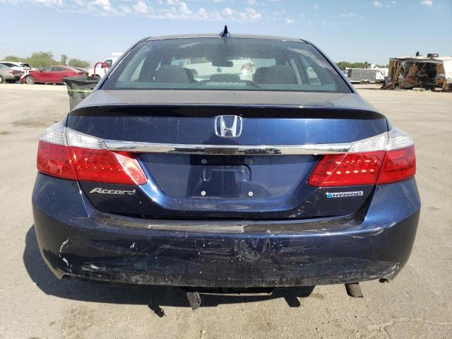 1HGCR6F39FA002938 - 2015 HONDA ACCORD HYBRID BLUE photo 6