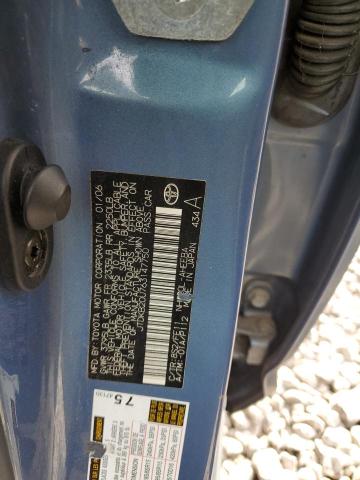 JTDKB20U763147750 - 2006 TOYOTA PRIUS BLUE photo 12