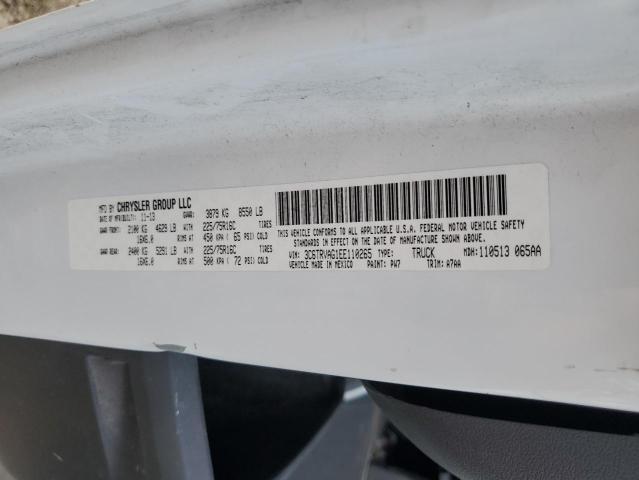3C6TRVAG1EE110265 - 2014 RAM PROMASTER 1500 STANDARD WHITE photo 13