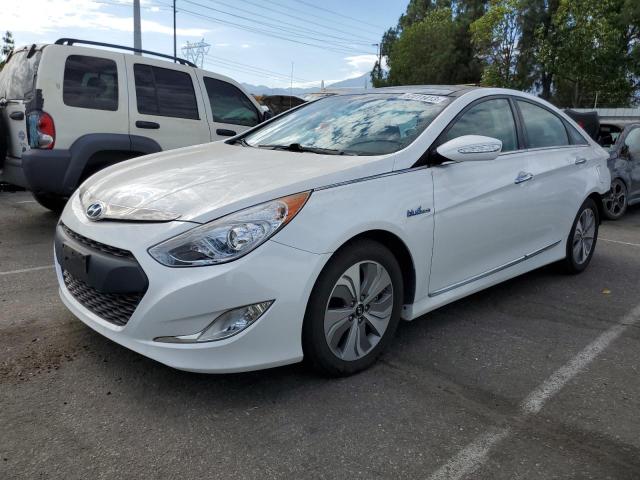 KMHEC4A41FA123357 - 2015 HYUNDAI SONATA HYBRID WHITE photo 1