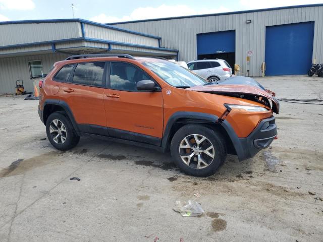 1C4PJMBB3EW277926 - 2014 JEEP CHEROKEE TRAILHAWK ORANGE photo 4