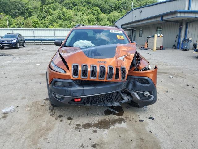 1C4PJMBB3EW277926 - 2014 JEEP CHEROKEE TRAILHAWK ORANGE photo 5