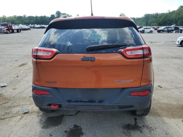 1C4PJMBB3EW277926 - 2014 JEEP CHEROKEE TRAILHAWK ORANGE photo 6
