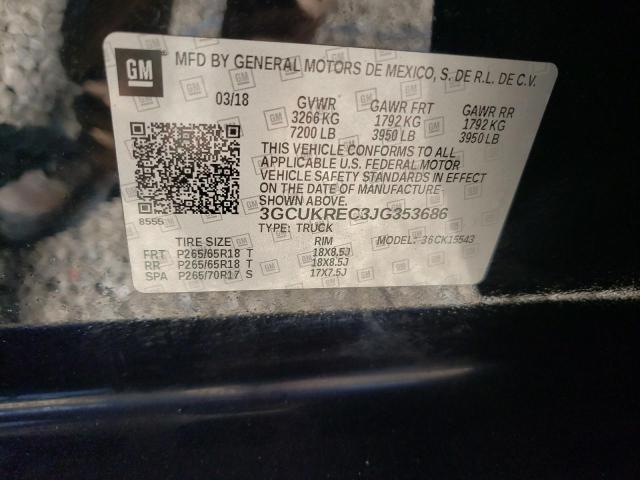 3GCUKREC3JG353686 - 2018 CHEVROLET SILVERADO K1500 LT Qara foto 13