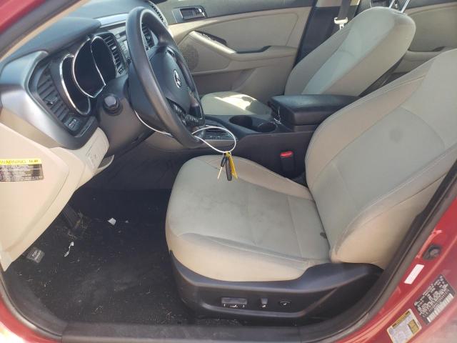 5XXGM4A72DG241374 - 2013 KIA OPTIMA LX RED photo 7