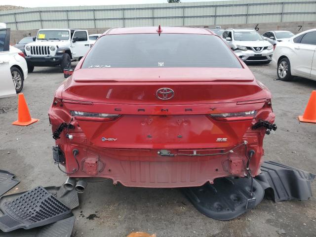 4T1DAACK4SU086955 - 2025 TOYOTA CAMRY XSE RED photo 6