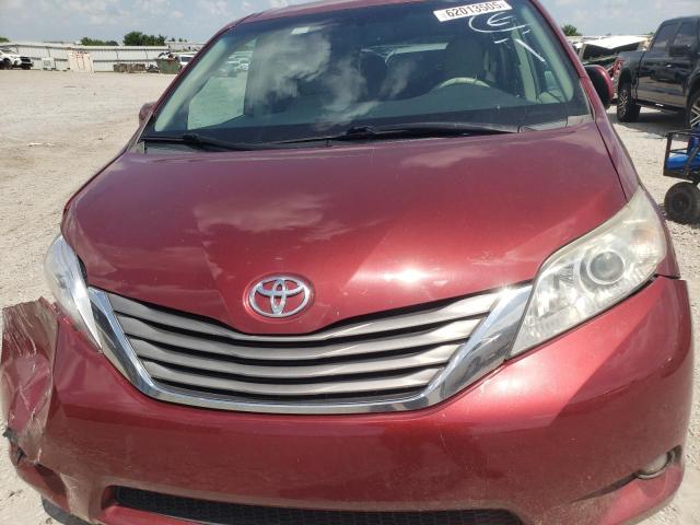 5TDYK3DC7BS158533 - 2011 TOYOTA SIENNA XLE MAROON photo 12