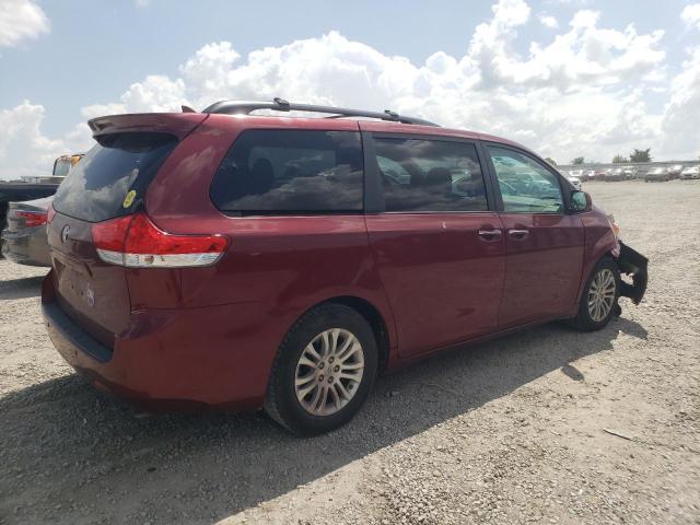5TDYK3DC7BS158533 - 2011 TOYOTA SIENNA XLE MAROON photo 3