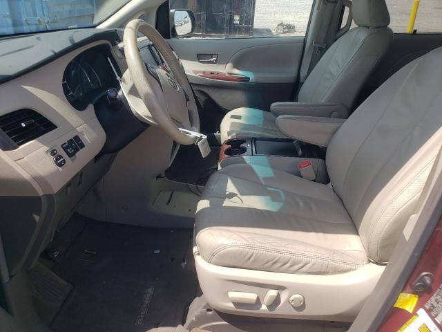 5TDYK3DC7BS158533 - 2011 TOYOTA SIENNA XLE MAROON photo 7
