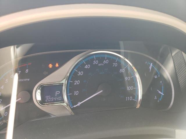 5TDYK3DC7BS158533 - 2011 TOYOTA SIENNA XLE MAROON photo 9