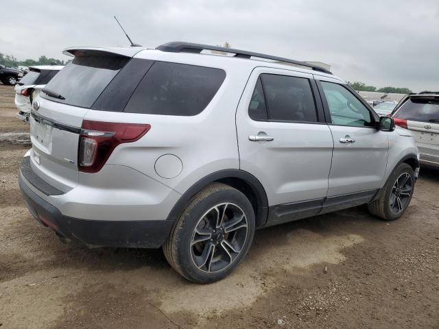 1FM5K8GT2EGB86181 - 2014 FORD EXPLORER SPORT SILVER photo 3