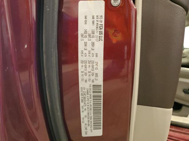 2C4RC1BG0JR144721 - 2018 CHRYSLER PACIFICA TOURING L RED photo 13