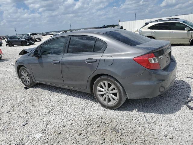 2HGFB2F97CH588700 - 2012 HONDA CIVIC EXL ნაცრისფერი ფოტო 2