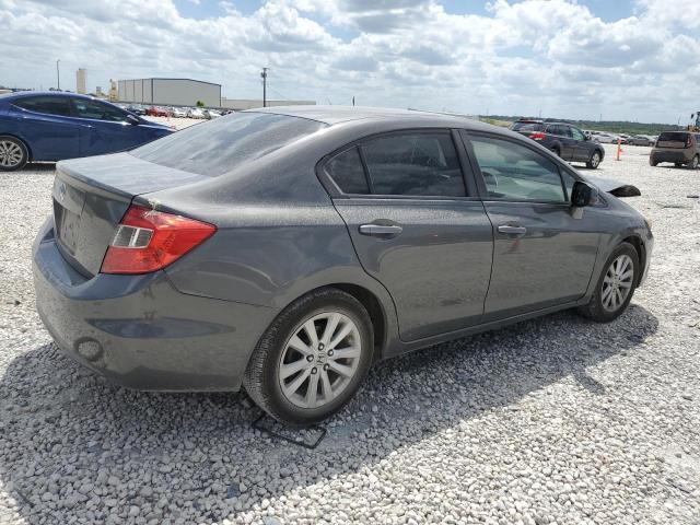 2HGFB2F97CH588700 - 2012 HONDA CIVIC EXL ნაცრისფერი ფოტო 3