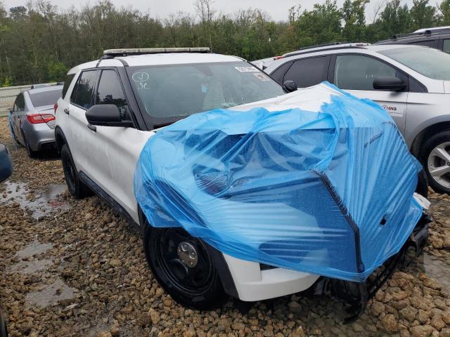 1FM5K8AB4MGA07654 - 2021 FORD EXPLORER POLICE INTERCEPTOR WHITE photo 4