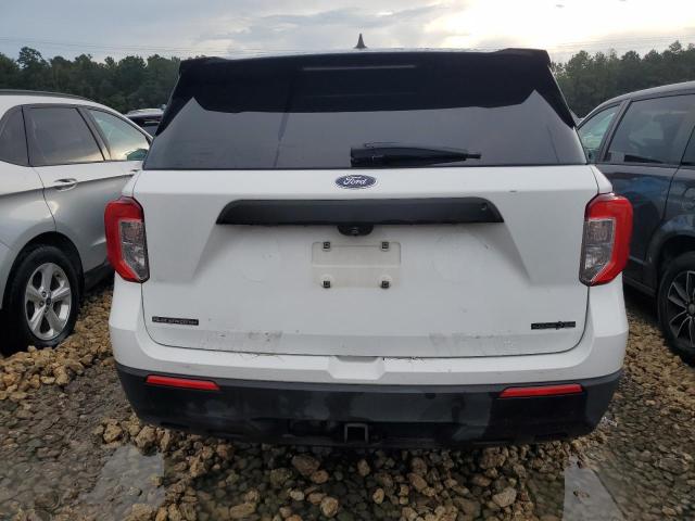 1FM5K8AB4MGA07654 - 2021 FORD EXPLORER POLICE INTERCEPTOR WHITE photo 6
