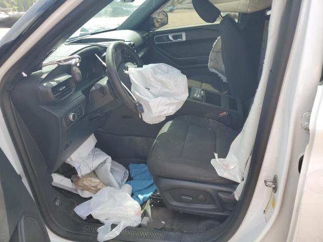 1FM5K8AB4MGA07654 - 2021 FORD EXPLORER POLICE INTERCEPTOR WHITE photo 7