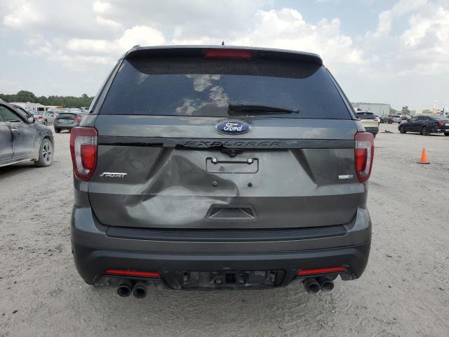 1FM5K8GT4KGB53064 - 2019 FORD EXPLORER SPORT GRAY photo 6