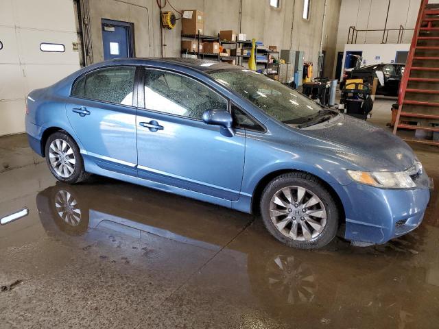 2HGFA16969H509457 - 2009 HONDA CIVIC EXL BLUE photo 4