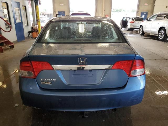 2HGFA16969H509457 - 2009 HONDA CIVIC EXL BLUE photo 6