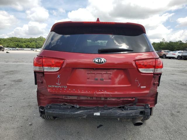 5XYPG4A30GG149166 - 2016 KIA SORENTO LX RED photo 6