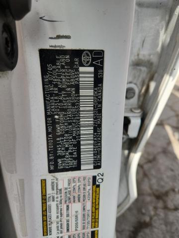 2T1KR32E85C553761 - 2005 TOYOTA COROLLA MA XR WHITE photo 12