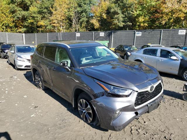 5TDGZRBH5NS584122 - 2022 TOYOTA HIGHLANDER XLE ნაცრისფერი ფოტო 1