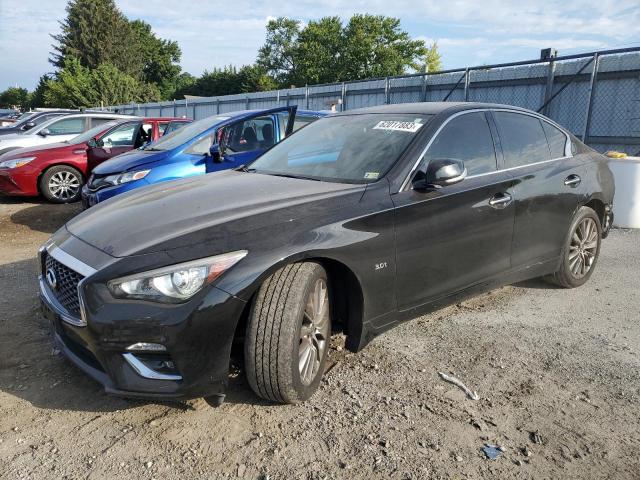 JN1EV7AR4JM432357 - 2018 INFINITI Q50 LUXE BLACK photo 1