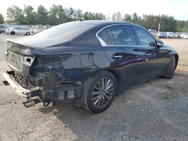 JN1EV7AR4JM432357 - 2018 INFINITI Q50 LUXE BLACK photo 3